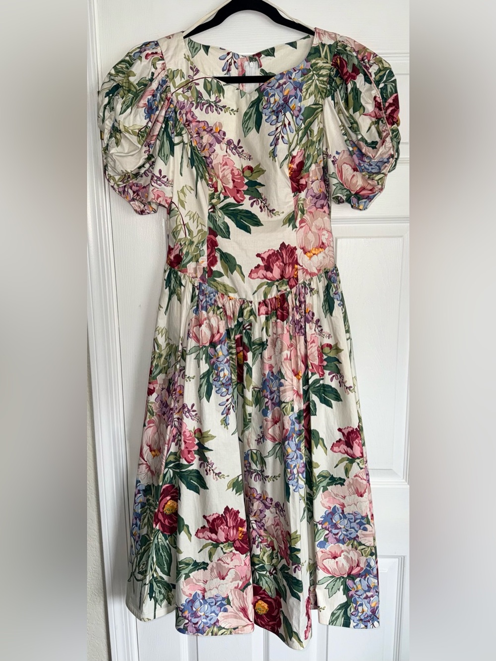 Vintage Blair Woolverton Floral Garden Chic Romantic Victorian 80s Rare Dress 10